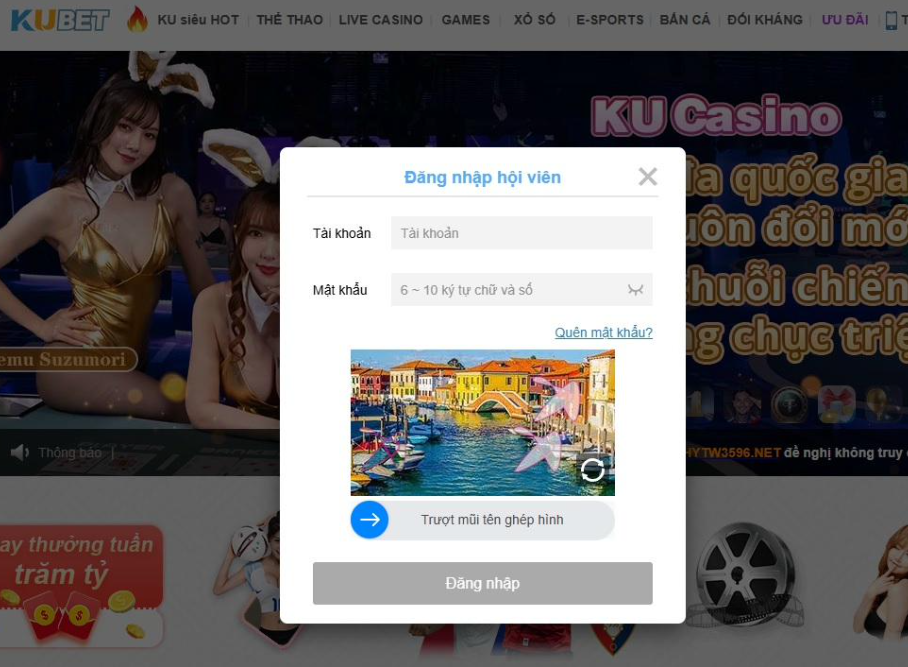 Người chơi xác nhận thông tin đăng ký Kubet 